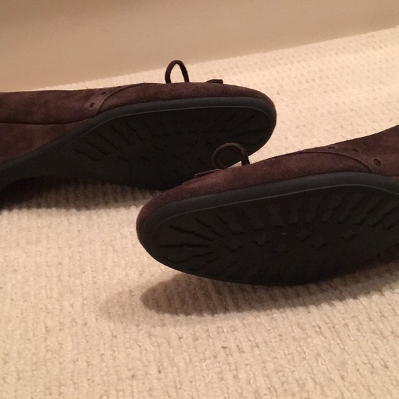 Kastadiva Brown Suede Wedges Size 6 - Picture 4 of 4